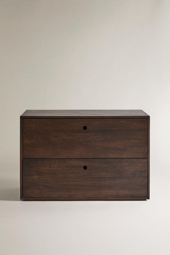 WOODEN CHEST WITH DRAWERS - Brown by Zara - Image 0
