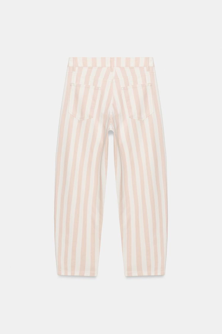 JEANS DE TIRO MEDIO Y CORTE AFINADO CON RAYAS 6