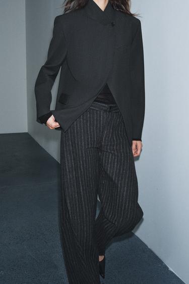 ZW COLLECTION LIMITED EDITION WOOL BLAZER - Dark grey by Zara