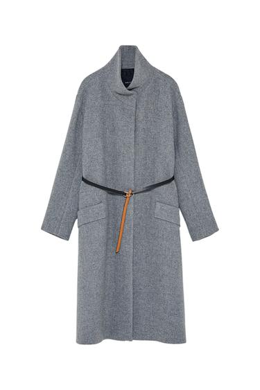 COAT WITH BELT
