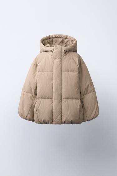 PLUMÍFERO 50% PLUMA Y 50% PLUMÓN WATER REPELLENT - Beige de Zara