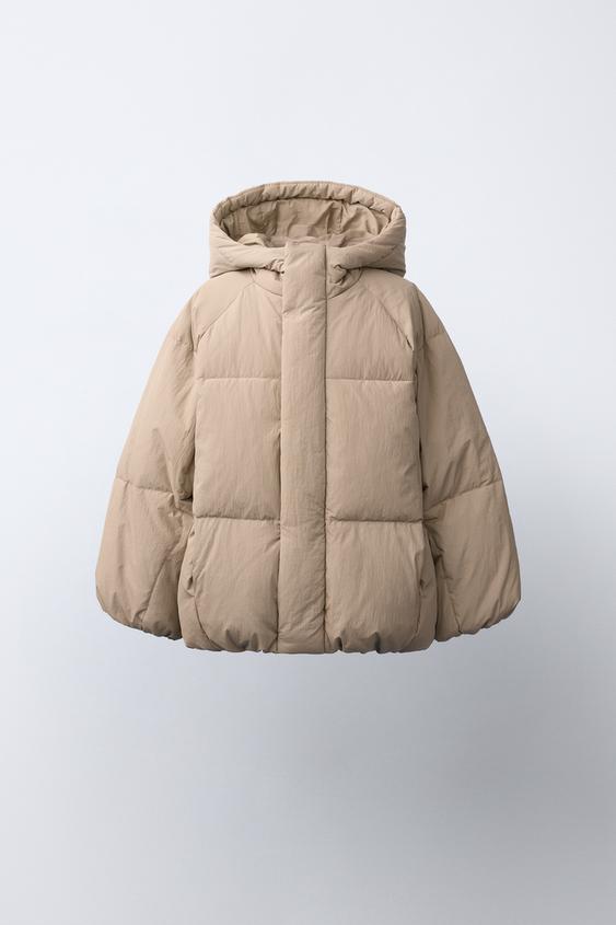 WATER-REPELLENT 50% FEATHER AND 50% DOWN JACKET - Beige by Zara - Image 0