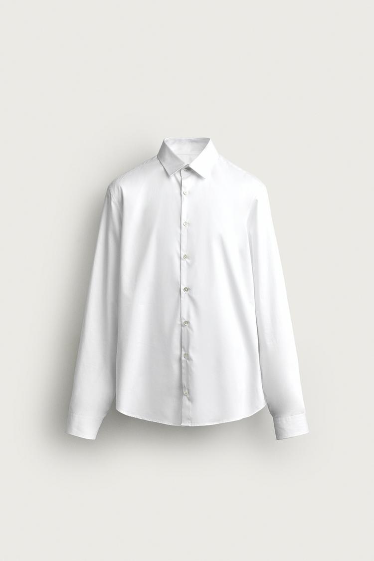 Camisa slim fit algodon