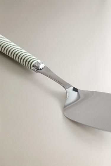 CAKE SLICE WITH STRIPED HANDLE - Green / Ecru by Zara - Image 4