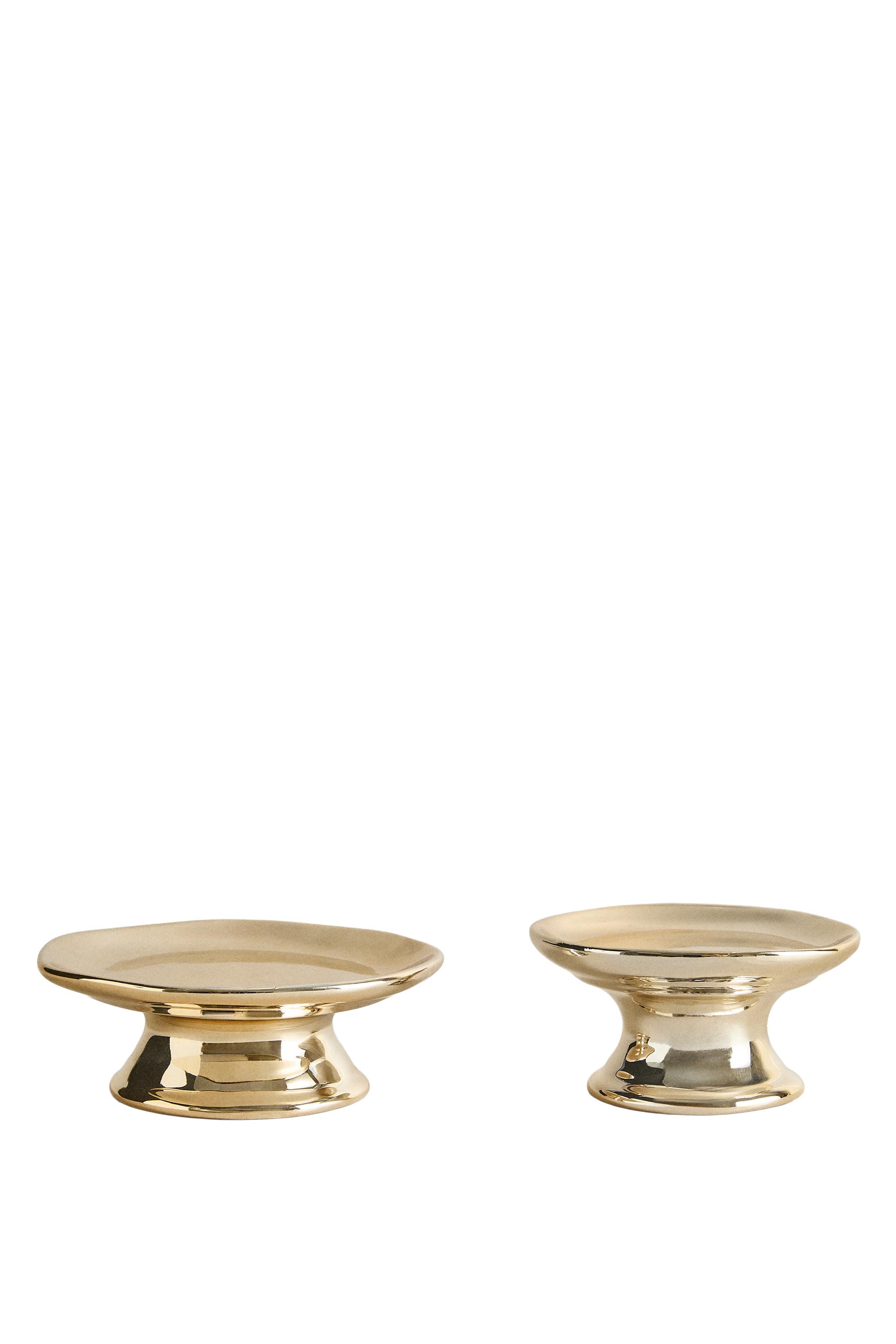 CHRISTMAS PORCELAIN CANDLE HOLDER - Golden | ZARA United States