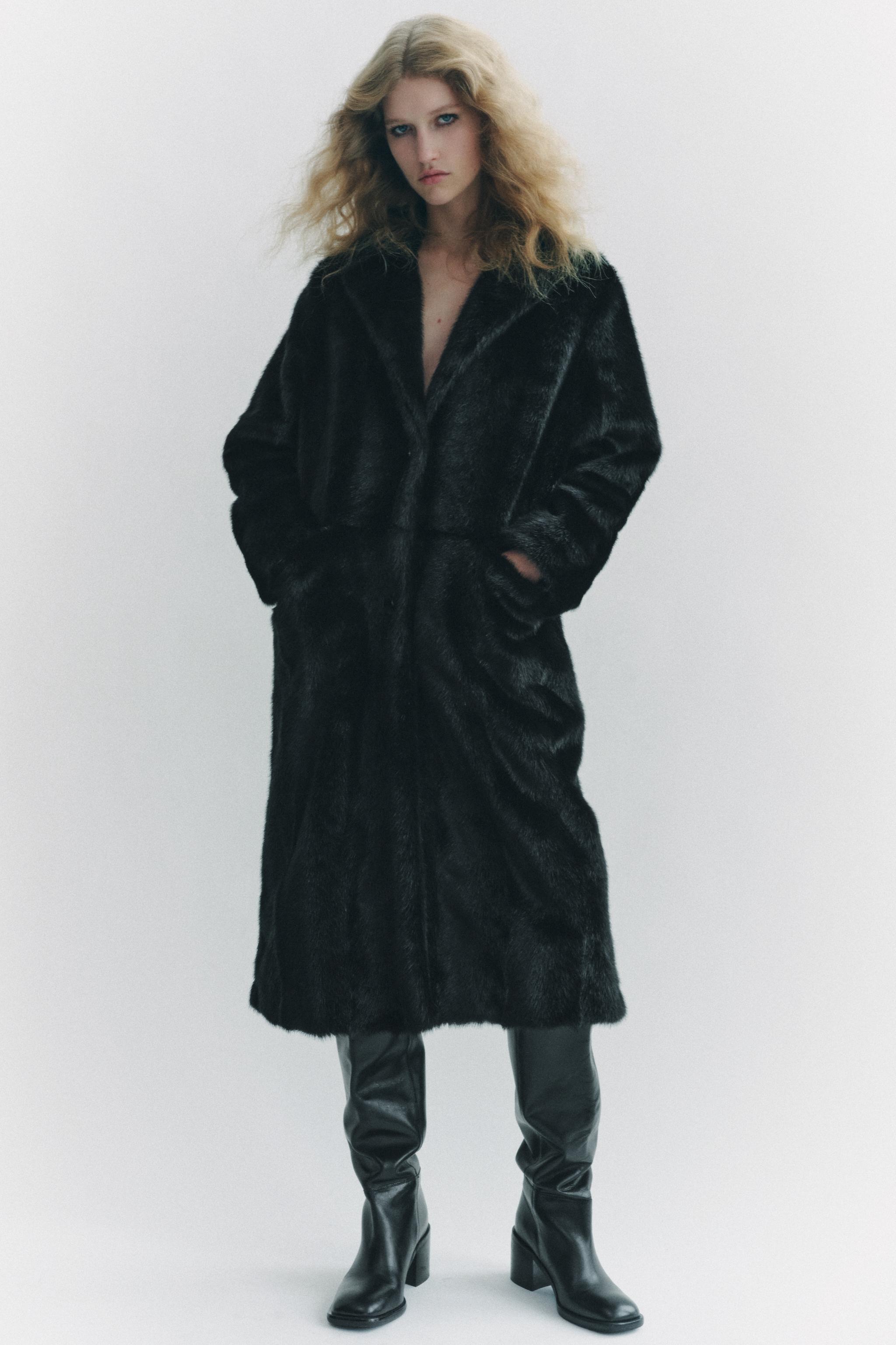 ZW COLLECTION FAUX FUR COAT