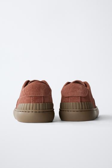 ZARA TIMELESS - LEATHER PLIMSOLLS - Brick by Zara - Image 5