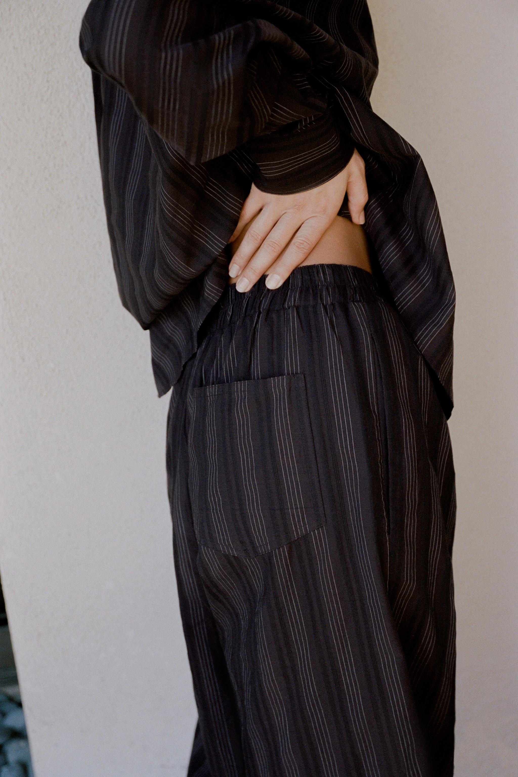 STRIPED PAJAMA PANTS