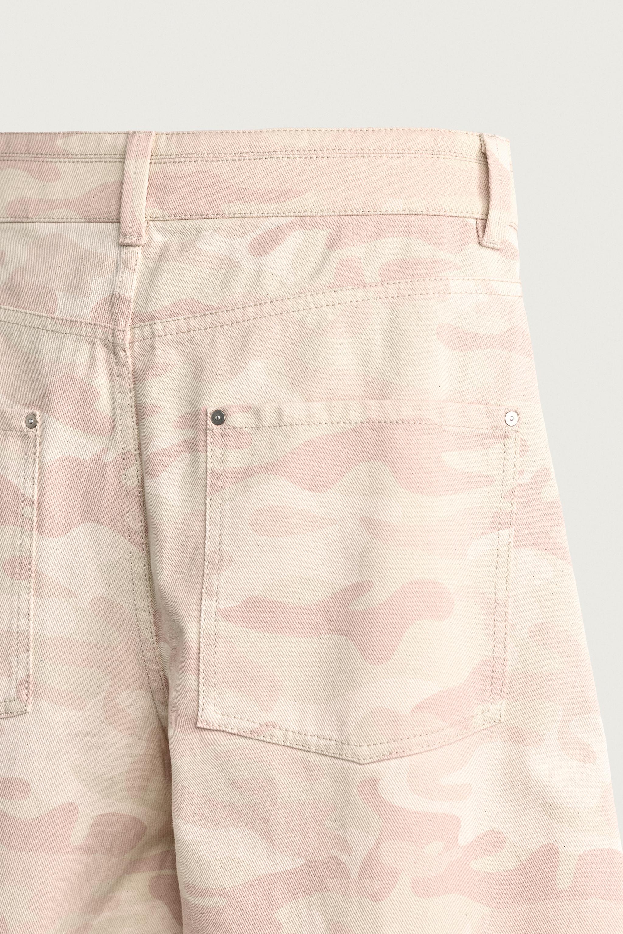 ABSTRACT PRINT BALLOON FIT PANTS