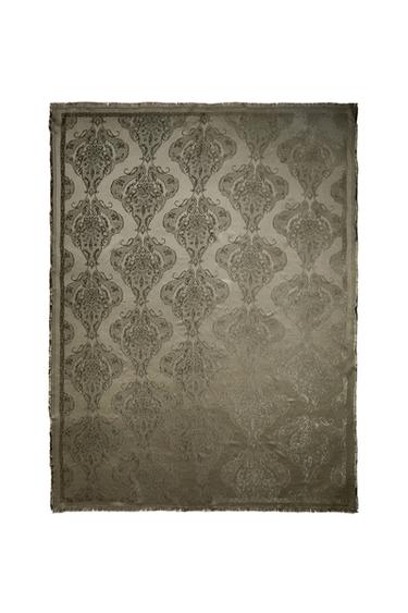 SATIN THROW - Mid-green by Zara