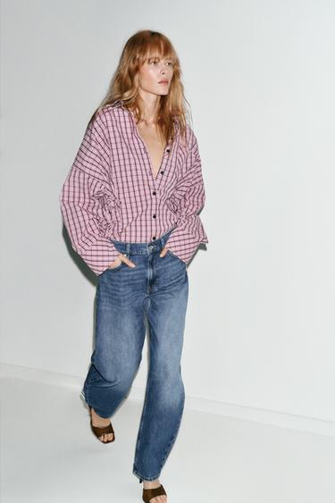 JEAN Z1975 BARREL TAILLE HAUTE - Bleu moyen de Zara - Image 4