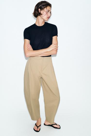 Zaras PAPERBAGBYXA BALLONG - Kamel ljus - Bild 0