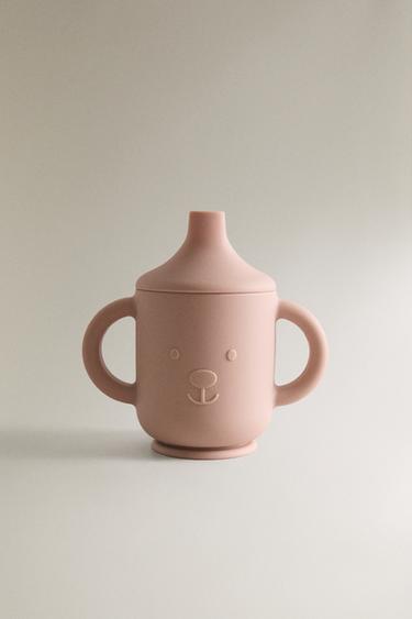 KIDS' BEAR SILICONE LEARNING GLASS - Pink by Zara - Image 0