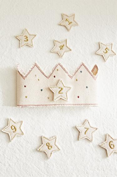CHILDREN'S BIRTHDAY CROWN - Light beige by Zara