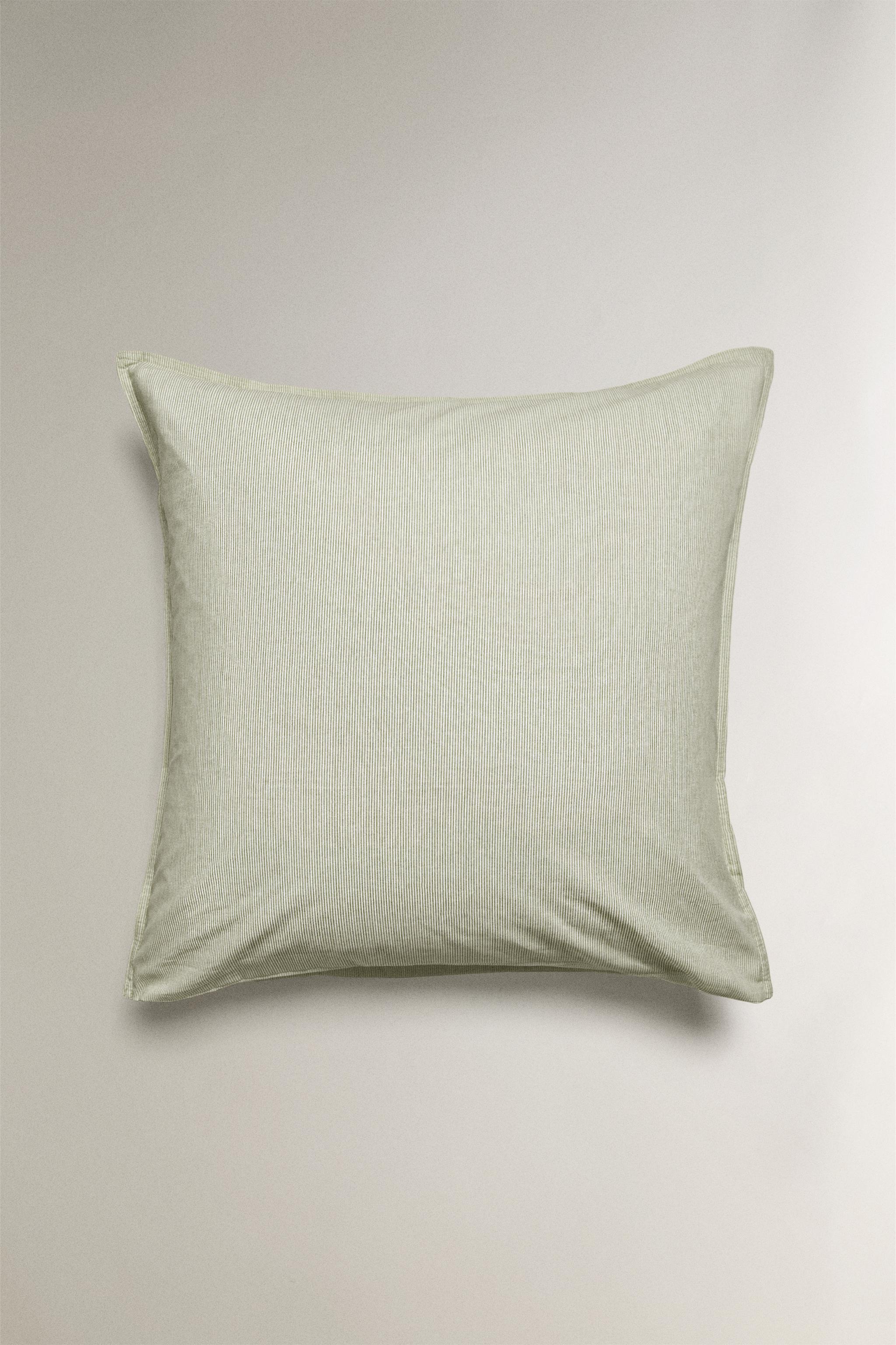 STRIPED PILLOWCASE — Green