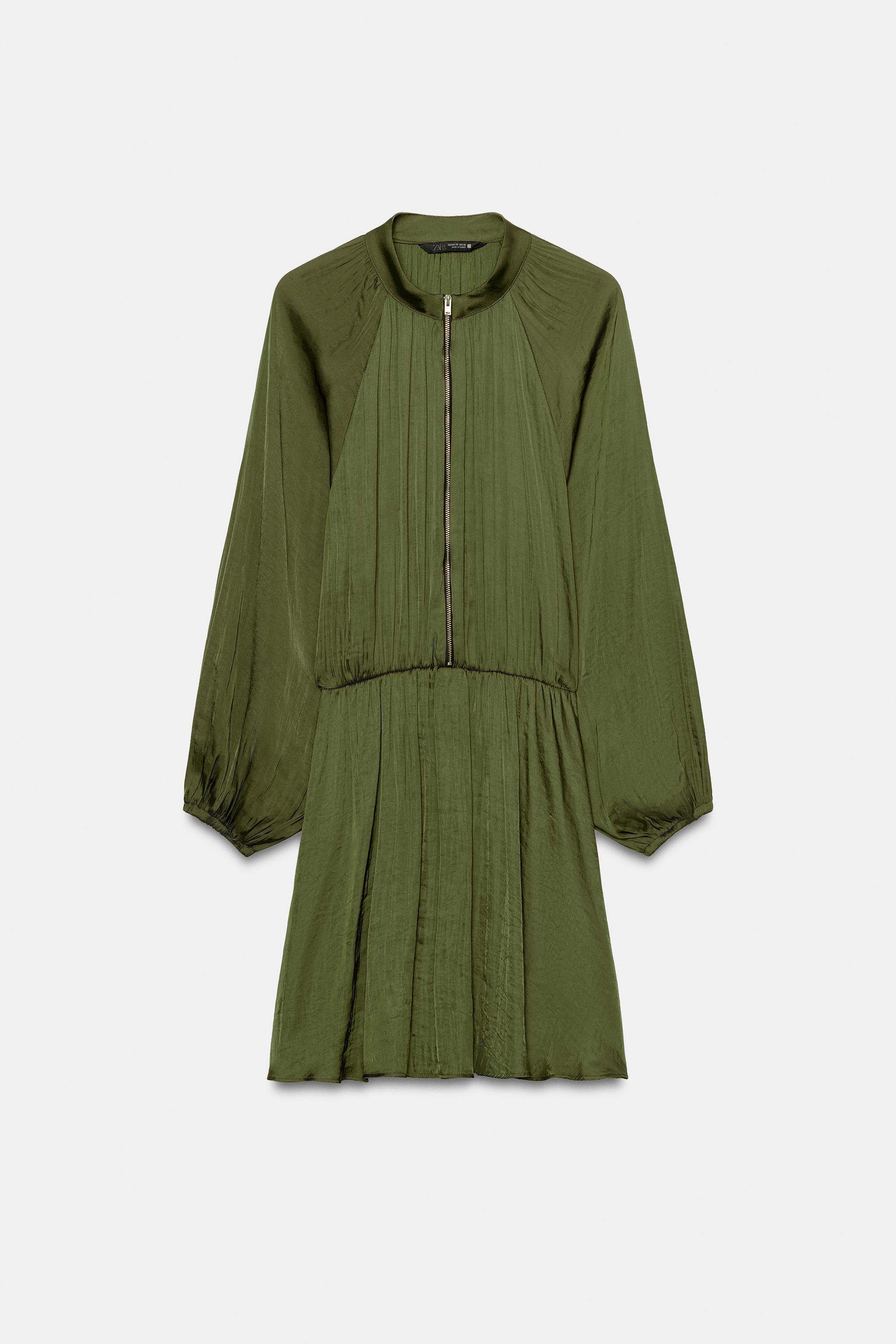 Женские платья Zara ZIP SHORT DRESS — фото 8