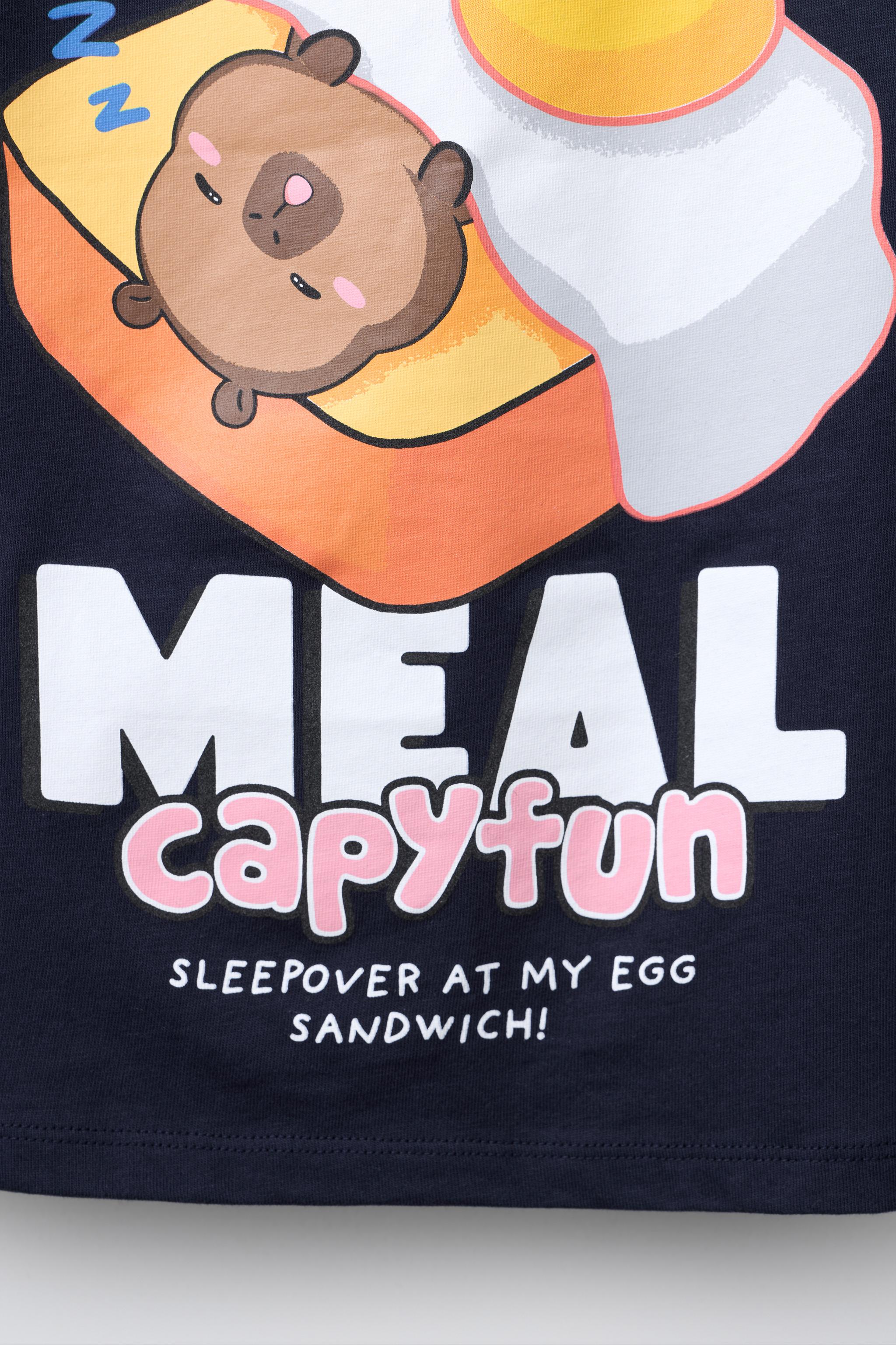 CAPYBARA CAPYFUN © T-SHIRT - Navy blue | ZARA Thailand