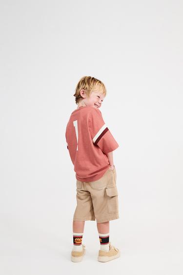 CANVAS CARGO BERMUDA SHORTS - camel by Zara