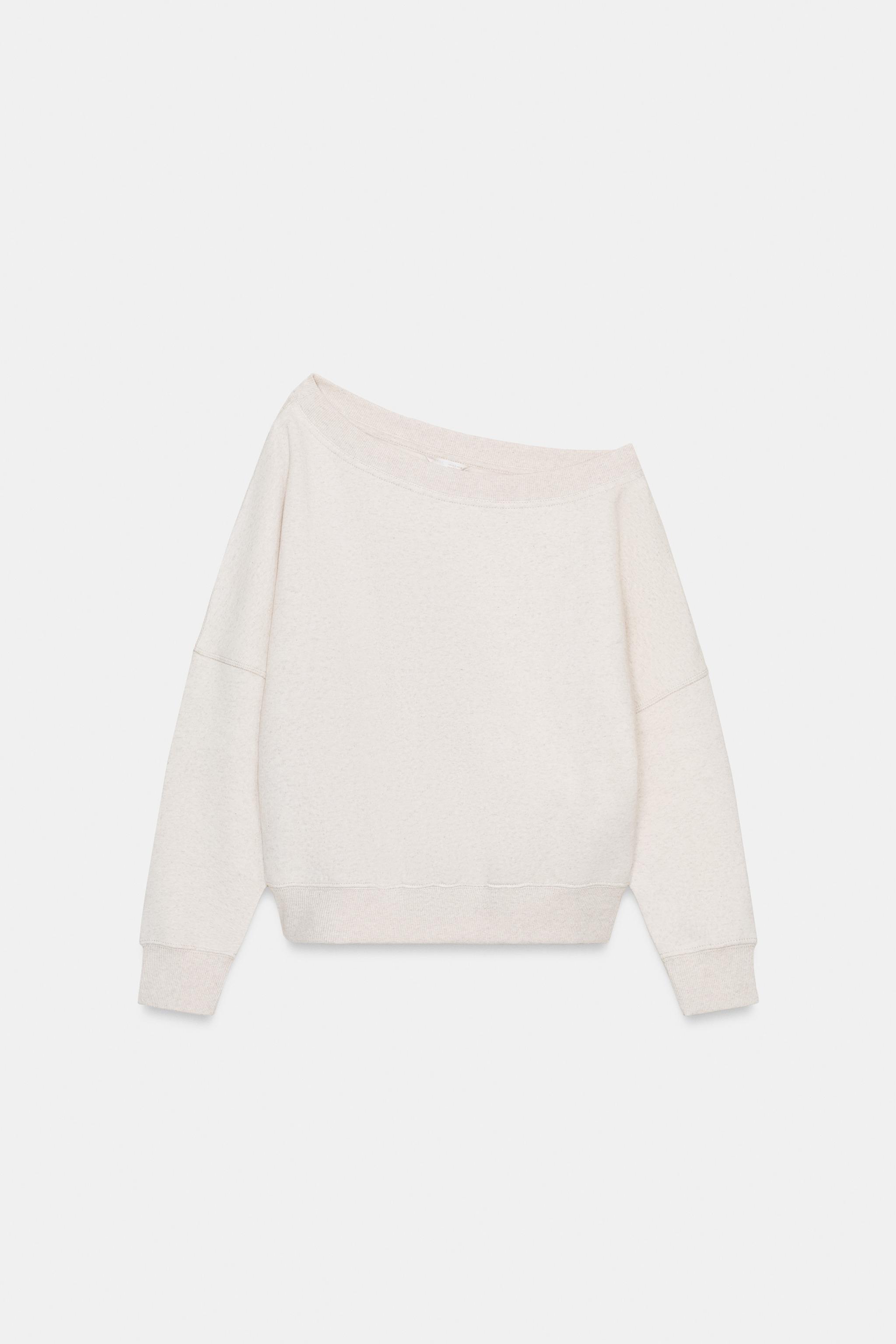 SWEAT ASYMÉTRIQUE EN MOLLETON