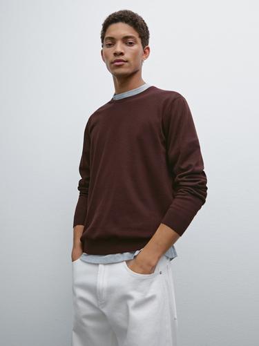 Zara Long sleeve cotton knit sweater - TYEFUXIA