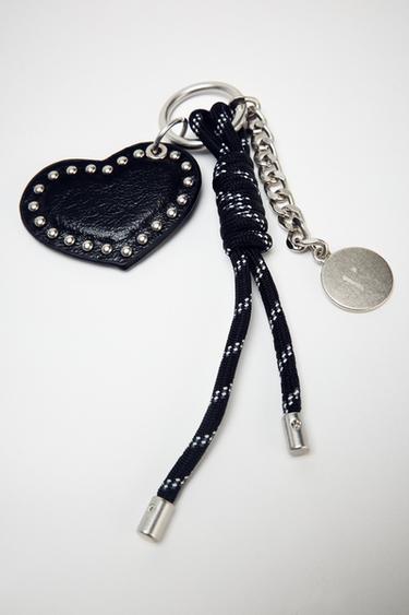HEART STUD CHARM - Black by Zara
