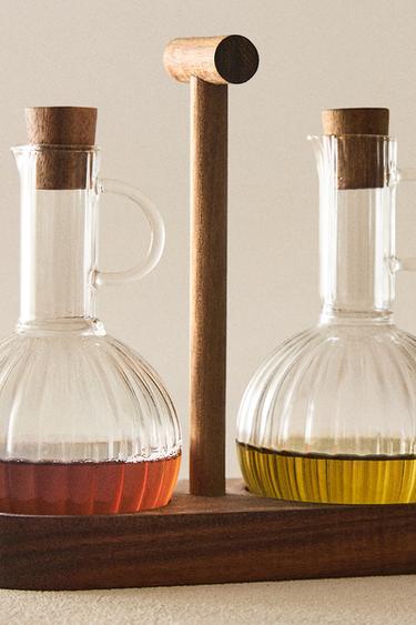 ENSEMBLE HUILIER BOROSILICATE BOIS - 990 de Zara