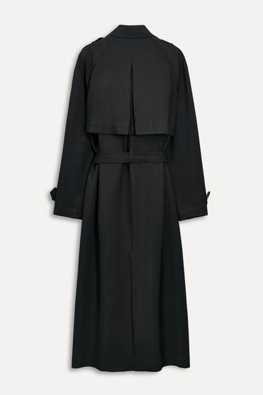 OVERSIZE TRENCH COAT 50TH ANNIVERSARY - Black by Zara - Image 2