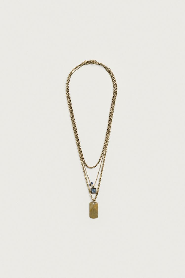 PAQUETE DE 3 COLLARES CON DIJES 3