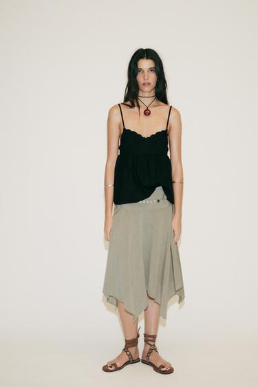 TOP BORDADOS - Negro de Zara - Imagen 0