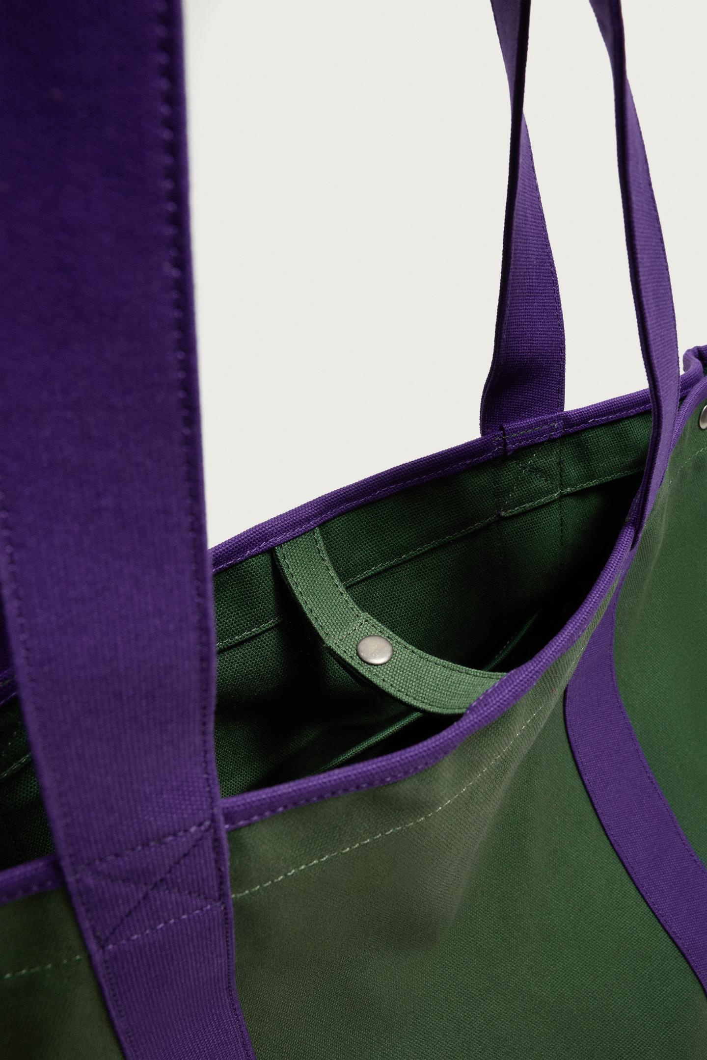 Мужская сумка Zara Fabric Shopper, цвет: Разноцветный — фото 6