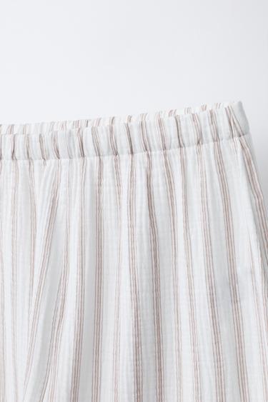 2-6 YEARS/ STRIPED TEXTURED PYJAMAS - Ecru by Zara - Image 6