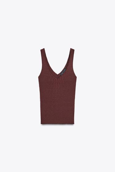 TOP PUNTO ESTRUCTURA - Burgundy de Zara