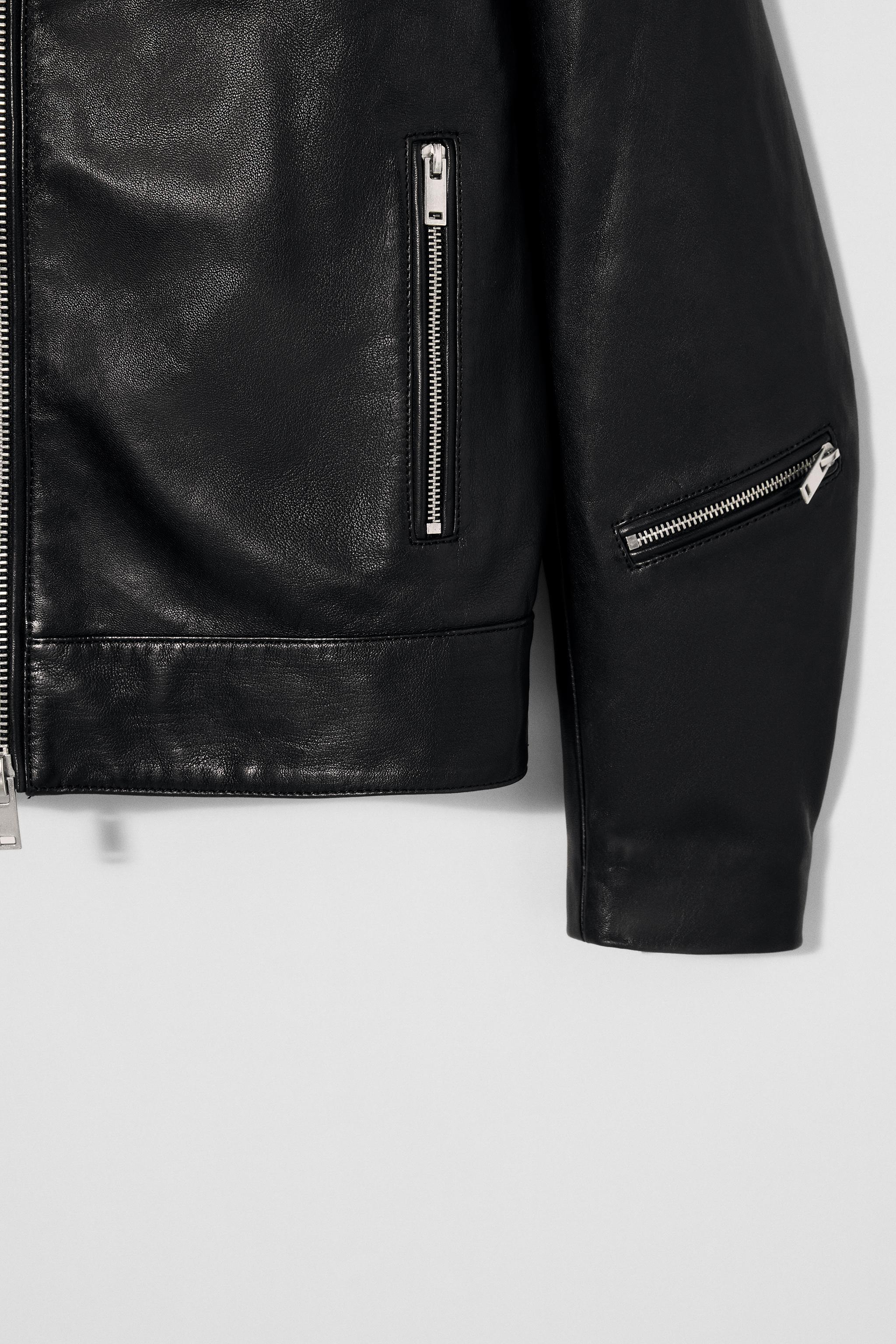 ★ドイツ発*ZARA*X BOBBY GILLESPIE 本革ジャケット★ LEATHER JACKET BOBBY GILLESPIE X ZARA - Black | ZARA United