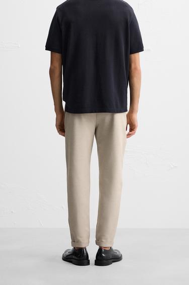 PANTALON TAILLE JOGGER EASY CARE - Sable de Zara - Image 2
