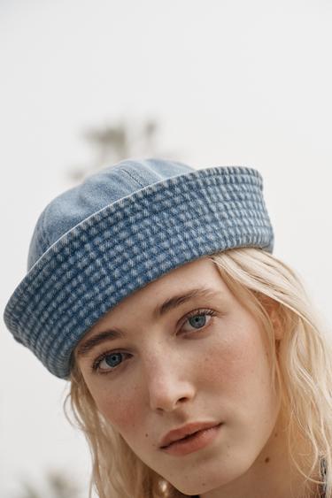 BONNET MARIN EN DENIM - Bleu de Zara - Image 1