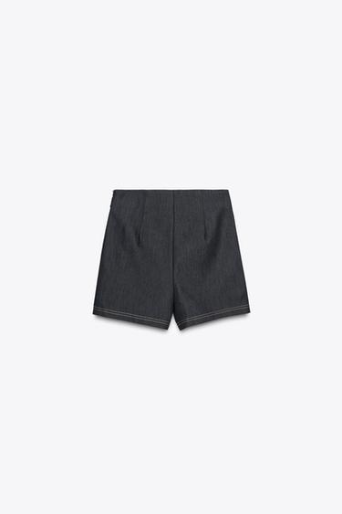 JUPE-PANTALON CROISÉE BOUCLE - Indigo de Zara - Image 6
