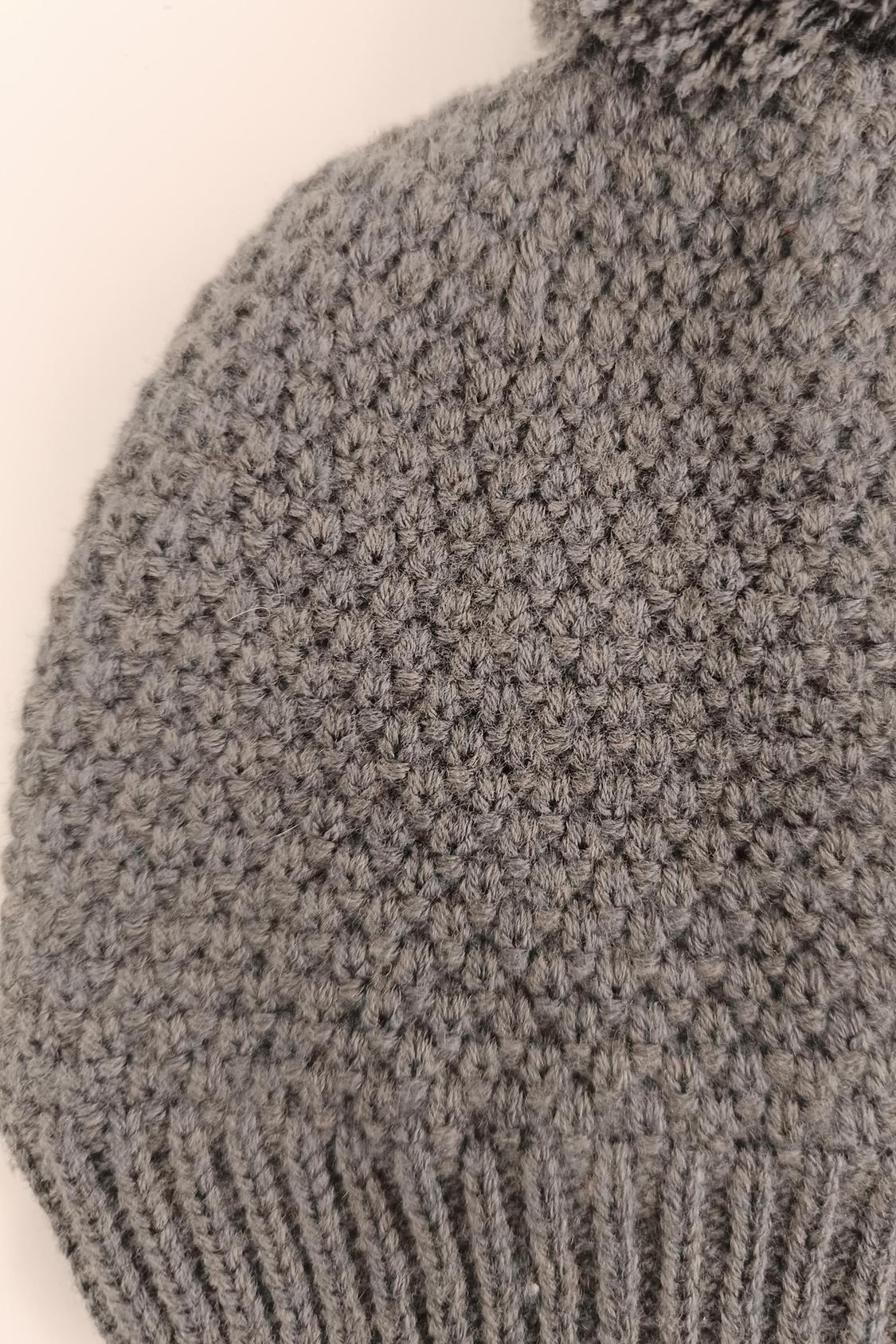 GORRO PUNTO CON POMPON GRIS VIGORE - Image 2