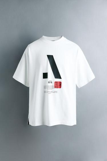 BLUZË SPORTIVE ME NUMRA - I bardhë nga Zara