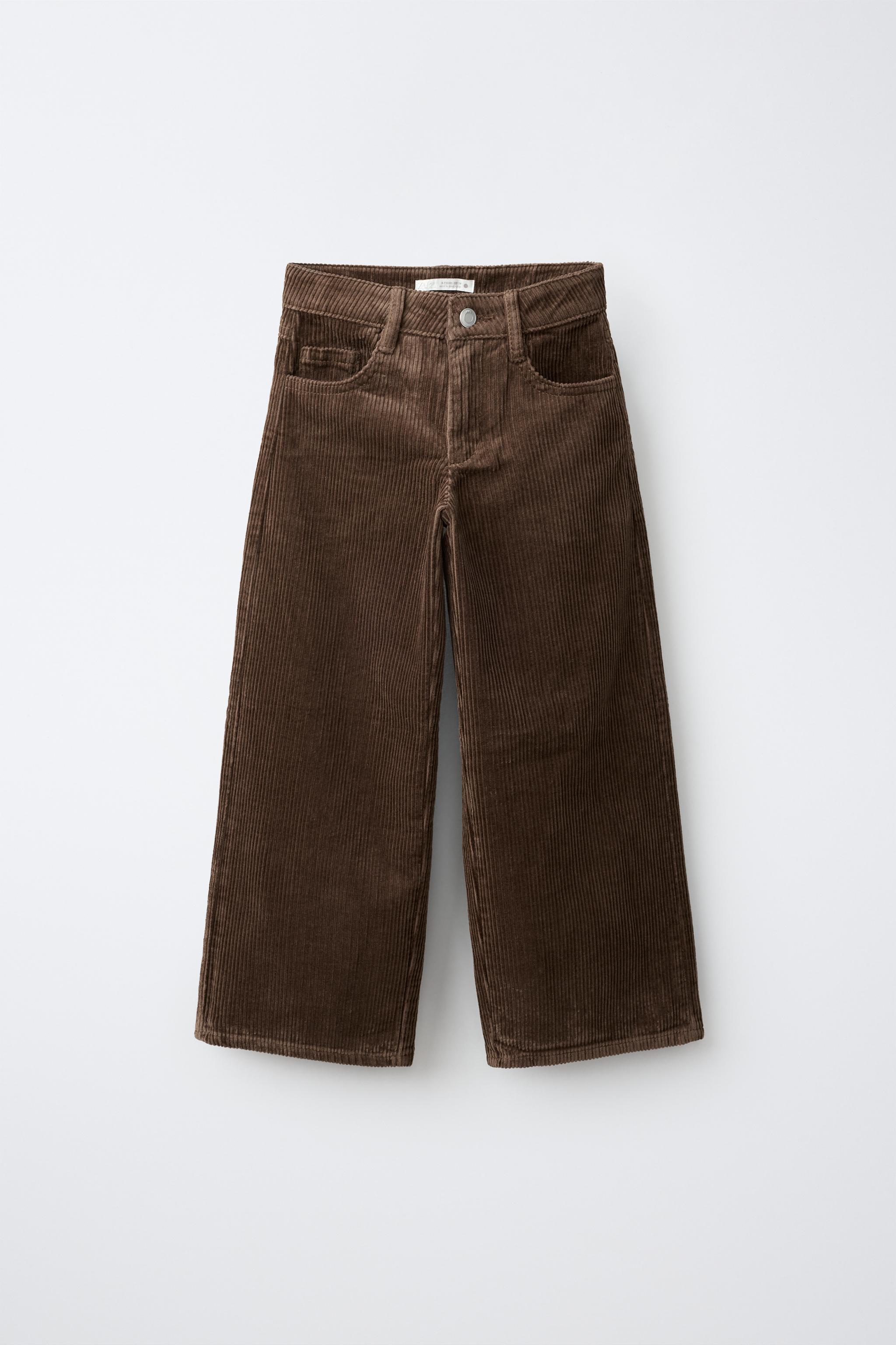 STAR CORDUROY WIDE-LEG PANTS