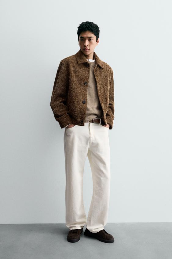 LEATHER TRAINERS - Brown by Zara - Image 0
