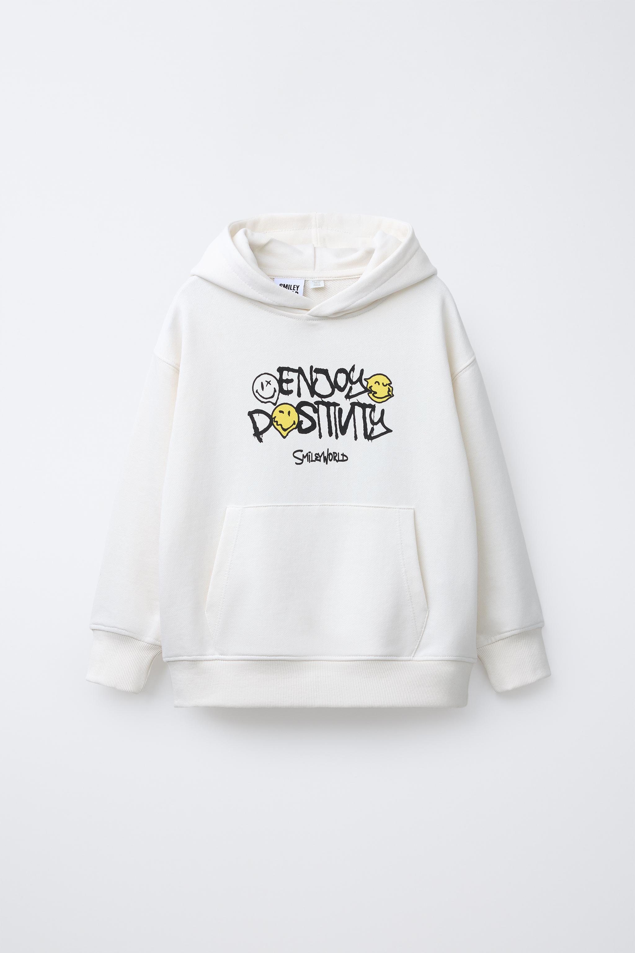 SMILEYWORLD ® PRINTED HOODIE White ZARA United States