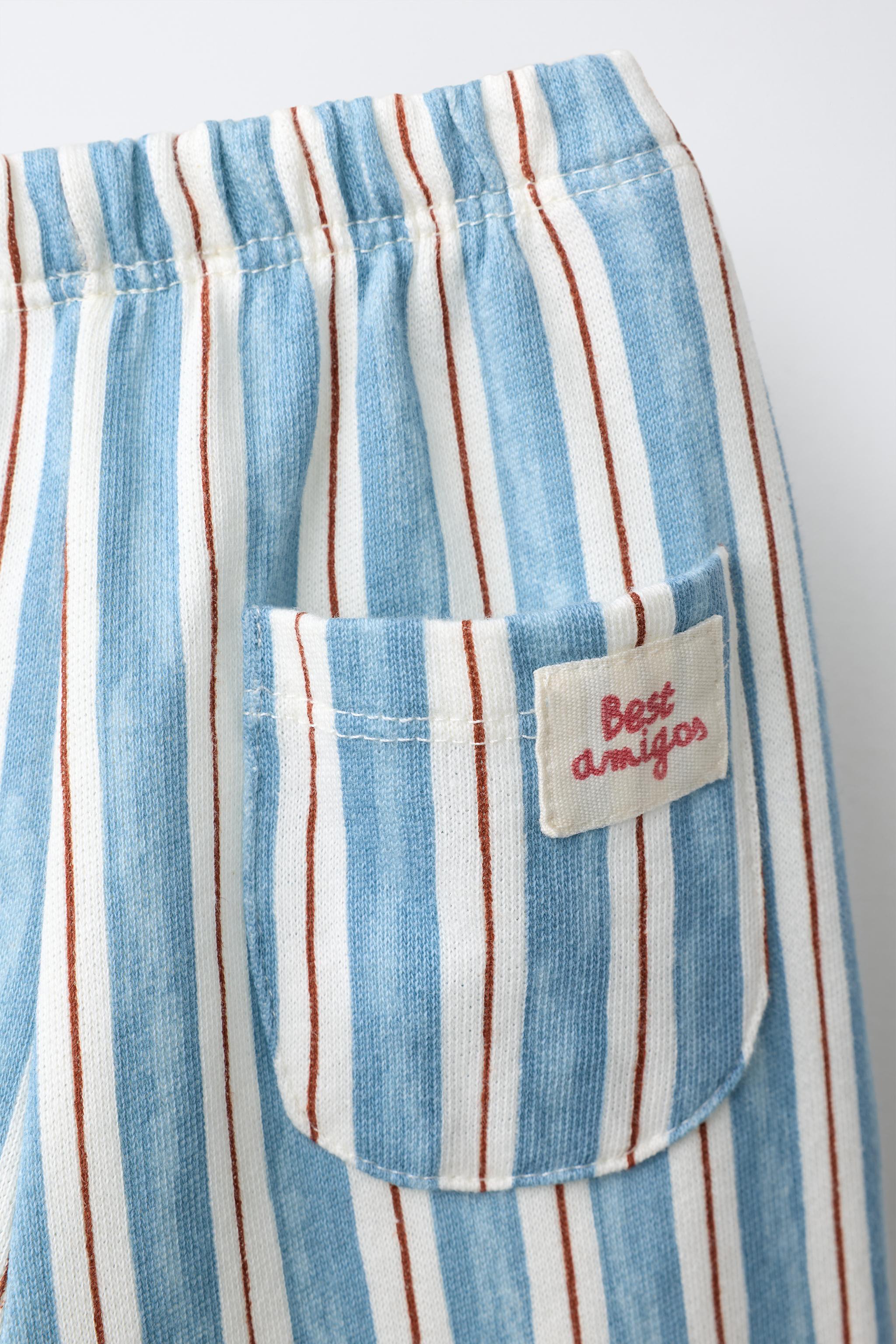 STRIPED PRINT TROUSERS