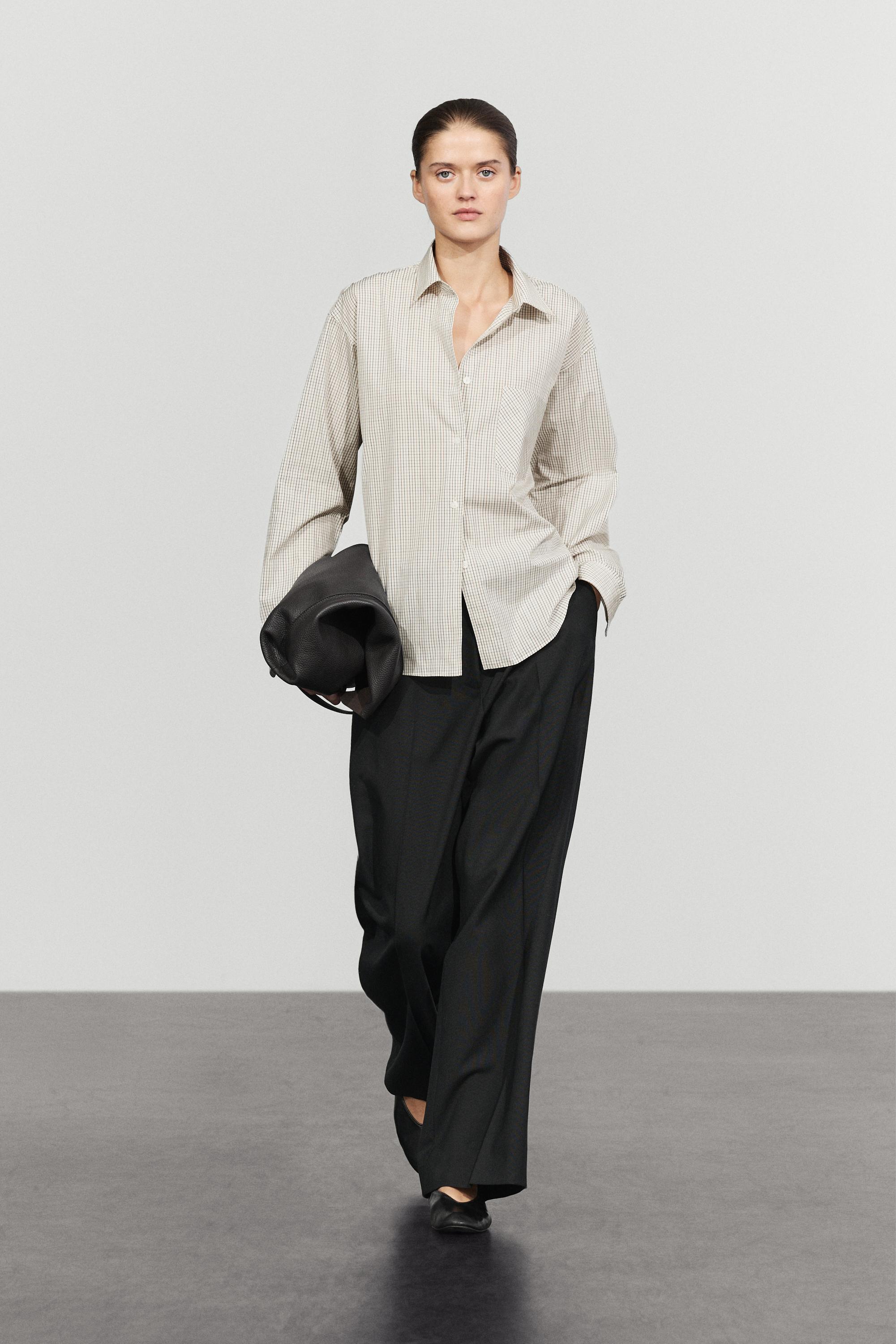 Chemise à carreaux 100 % coton