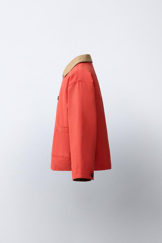 BLOUSON CANVAS BRODÉ MICKEY MOUSE © DISNEY - Corail foncé de Zara - Image 2