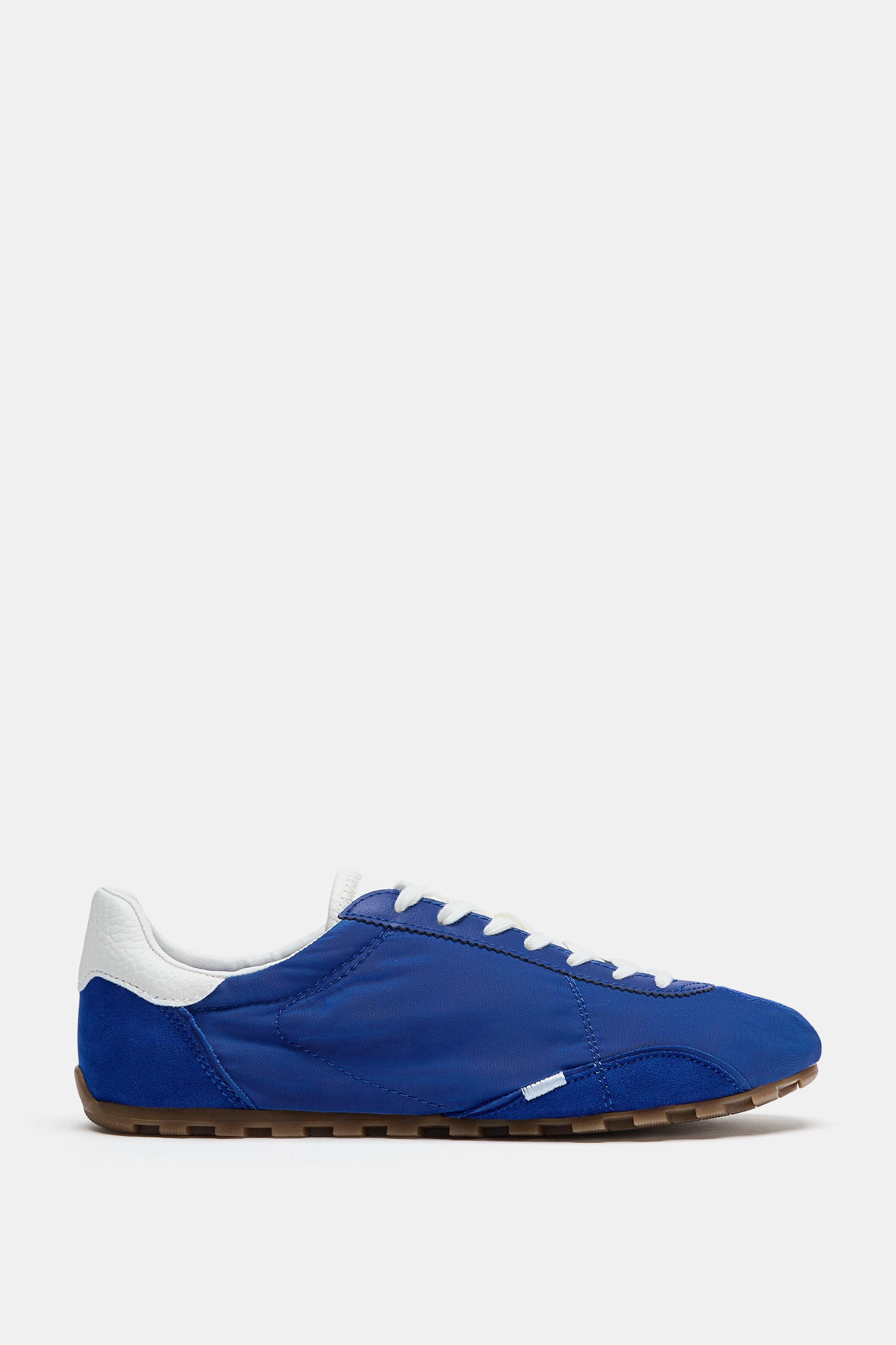 Женские кроссовки Zara CONTRASTING HEEL SNEAKERS