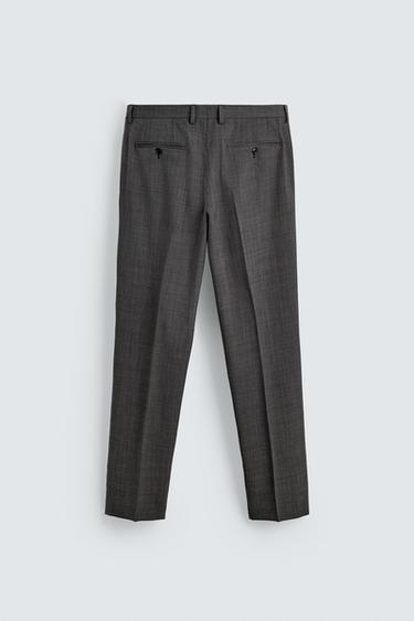 CHECK SUIT TROUSERS - brown vigore by Zara - Image 7