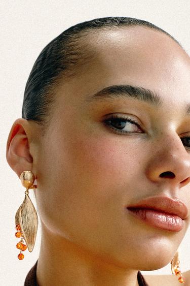 BOUCLES D'OREILLES FLEUR FANTAISIE - Doré de Zara