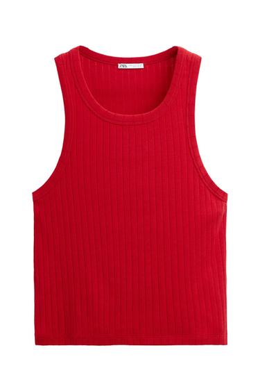 RIBBED TANK TOP
