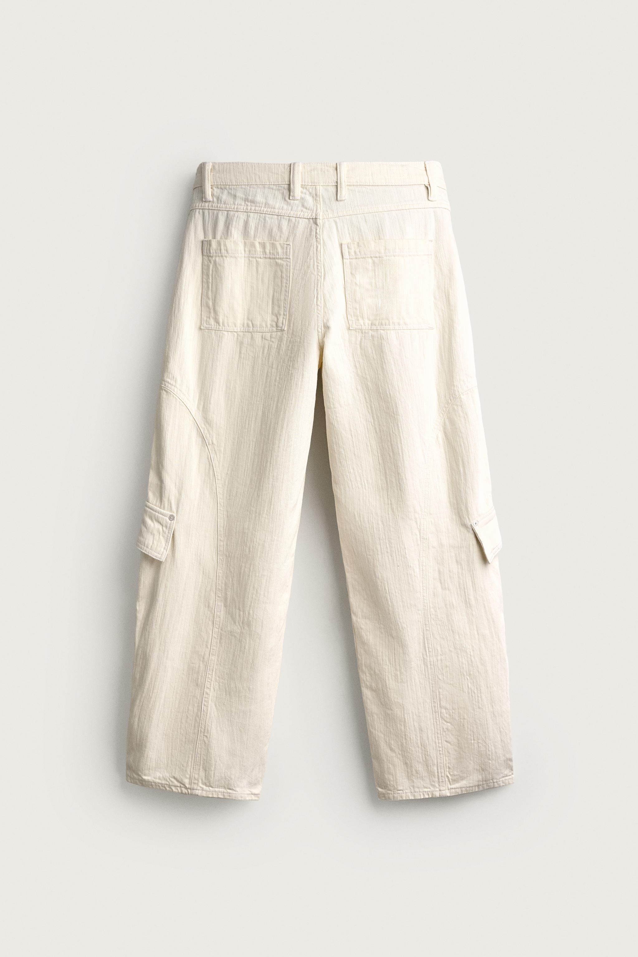 Zara BALLOON FIT KARGO JEAN görsel 8