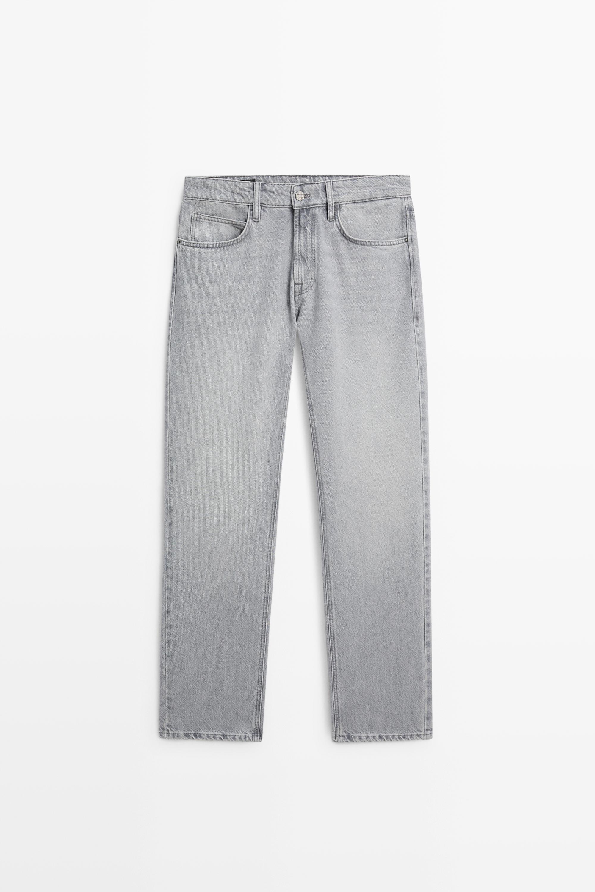 Tapered fit jeans — Gray marl